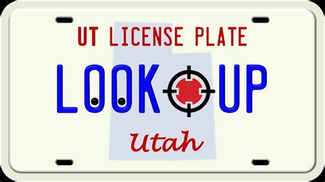 look up utah license plate