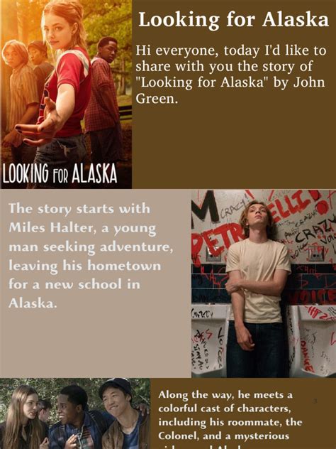 Looking For Alaska Summary Per Chapter