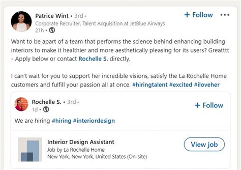 Looking For Job Post On Linkedin Example