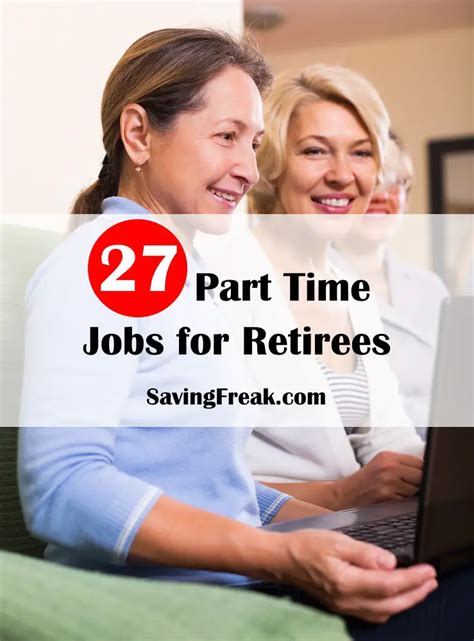 looking for part time jobs for seniors