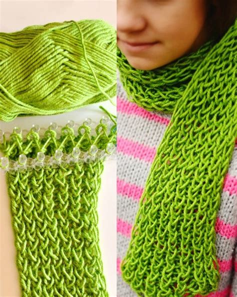 16 Loom Knitting Scarf Patterns The Funky Stitch