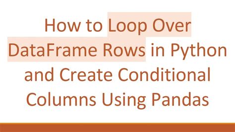 loop over dataframe columns in python