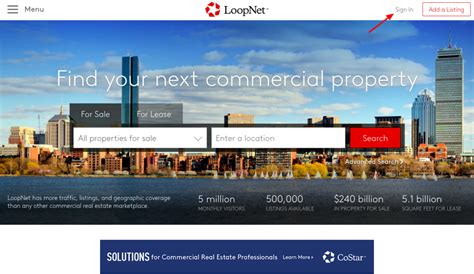 loopnet login premium member