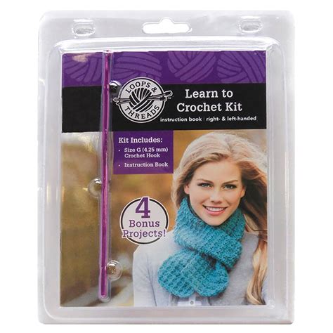 Loops And Threads Learn To Crochet Kit