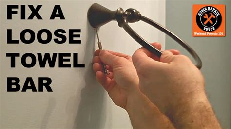 Removing a Loose Towel Rack