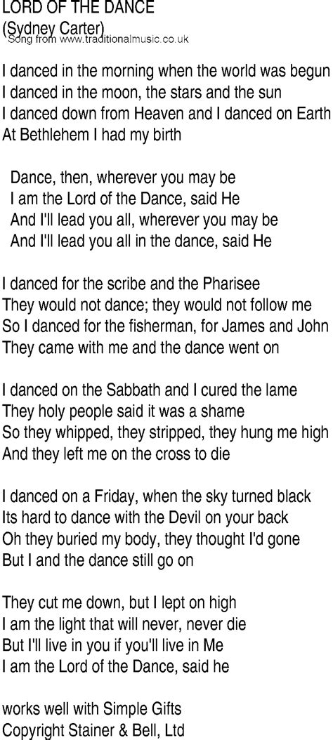 Lord Of The Dance With Lyrics: A Captivating Rendition