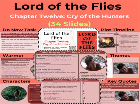 Lord of Flies Chapter 12: Key Conflict Moments