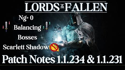 Lords of the Fallen update 1.1.249 patch notes Crossplay between all platforms Video Games on