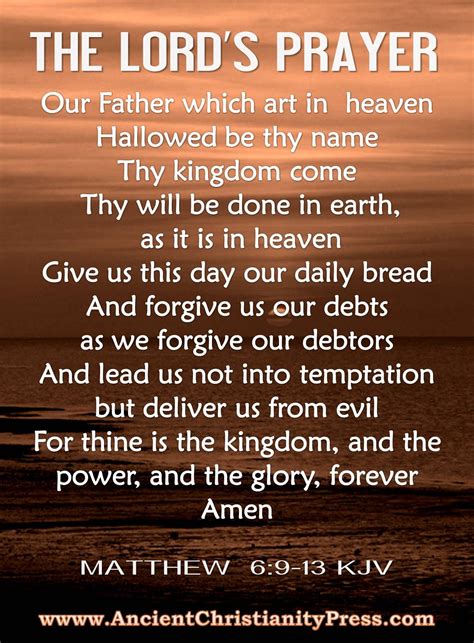 Lords Prayer KJV: Timeless Spiritual Tradition