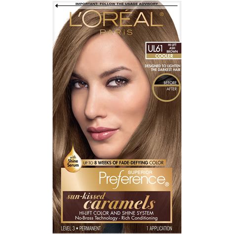 loreal light brown ash
