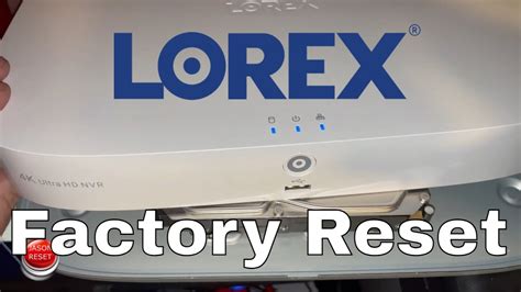 LOREX NVR Hard Disk Format & Factory Reset YouTube