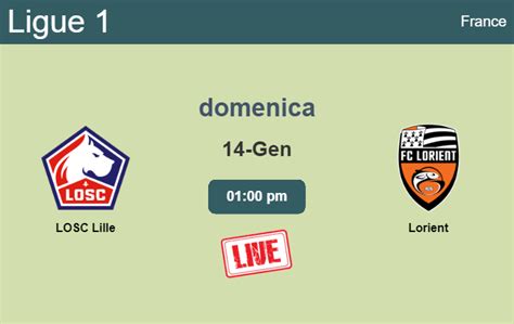 lorient losc streaming live