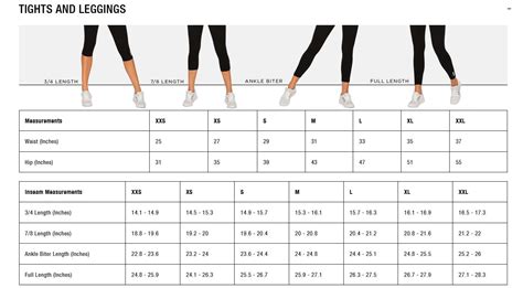 Lorna Jane Size Chart