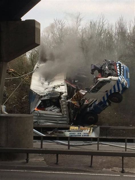 lorry crash today a12