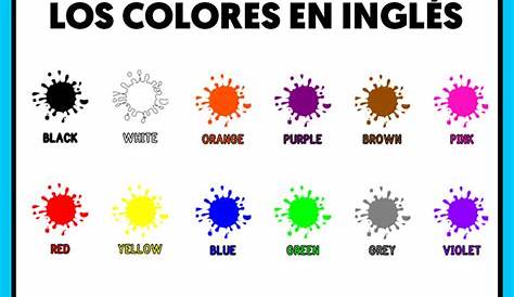 Actividades para aprender los colores en ingles para imprimir