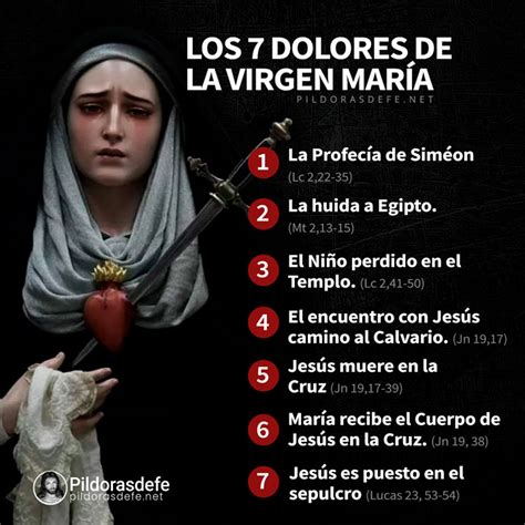 los 7 dolores de la virgen maria