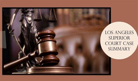 los angeles superior court case search