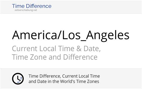 los angeles time zone