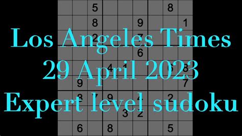 los angeles times sudoku