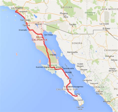 los angeles to baja california