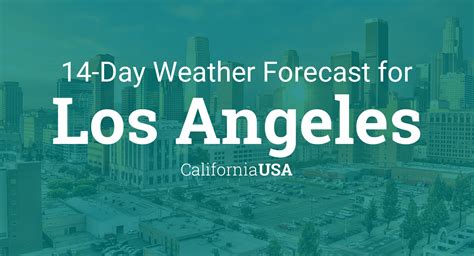 los angeles weather 14 day forecast