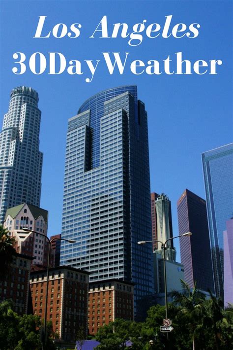 los angeles weather 30 day forecast