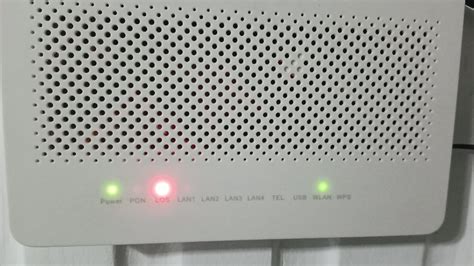 Los In Modem Blinking Red
