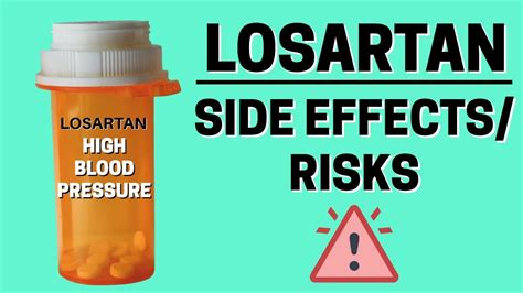 losartan potassium 50 mg side effects