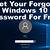 lost login password windows 10