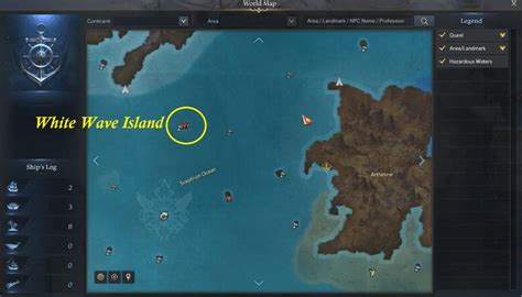 Lost Ark White Wave Island Map