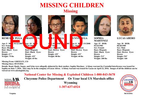 lost children found columbia