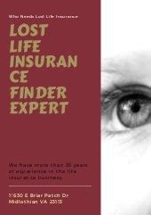 lost life insurance finder