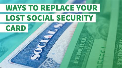 lost social security card replacement
