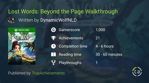 Lost Words Walkthrough