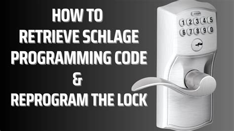 How to Reset a Schlage Keypad Lock without Programming Code