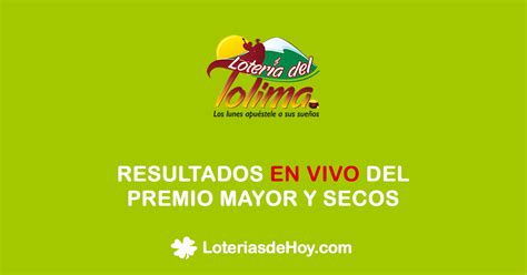 loteria del tolima sorteo 4062