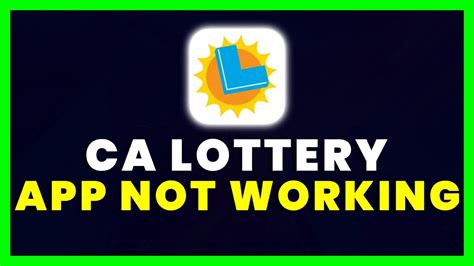 lottery app not working
