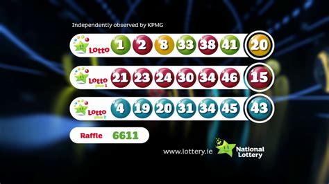 lottery numbers saturday night draw