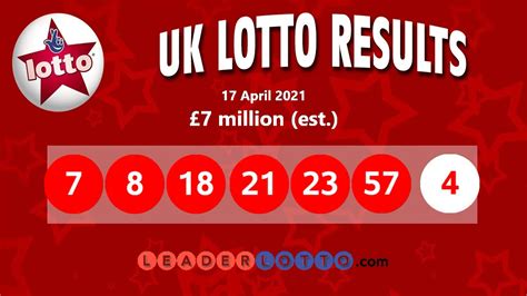 lottery results today uk tonight