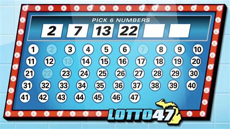 lotto 47 ezmatch winning numbers