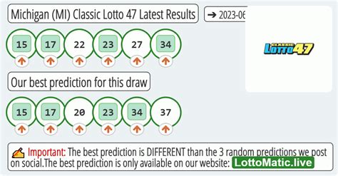 lotto 47 results mich