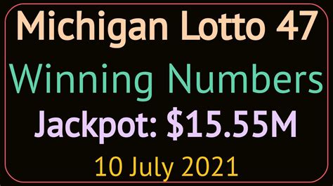 lotto 47 winning numbers saturday
