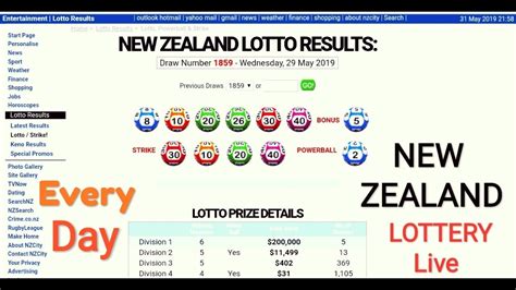 lotto results nz new zealand