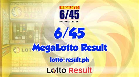 lotto results today 6 45