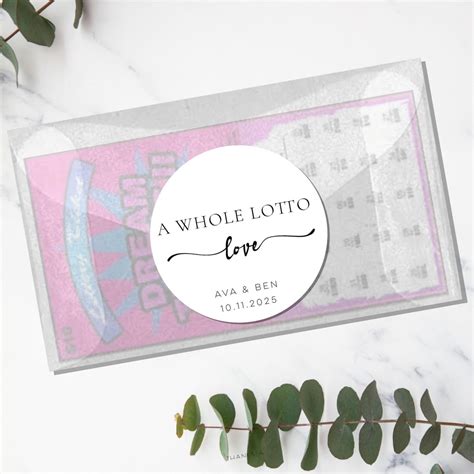 6+ Lotto Wedding Favours