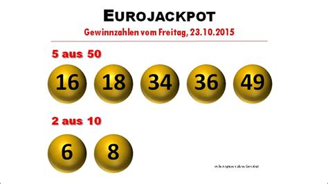 lottozahlen am freitag eurojackpot