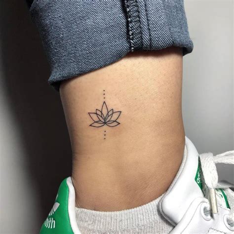Innovative Lotus Flower Tattoo Designs Ankle 2023
