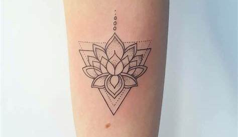 Lotus Flower Triangle Tattoo Little s,