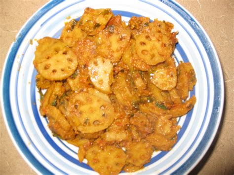 Veg Indian Good Food Recipes.. Kamal kakdi Pakoda Bhee