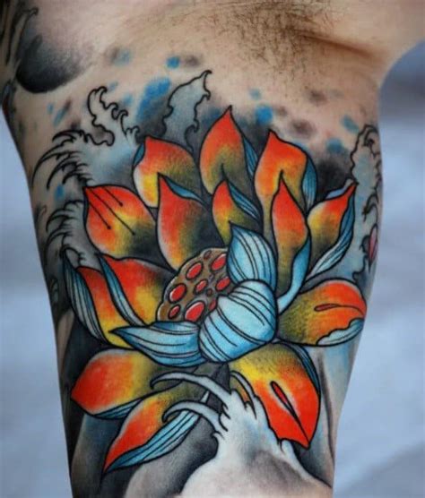 Expert Lotus Flower Tattoo Designs For Men 2023
